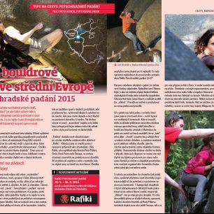 Článek o bouldrovém setkání Petrohradské padání.