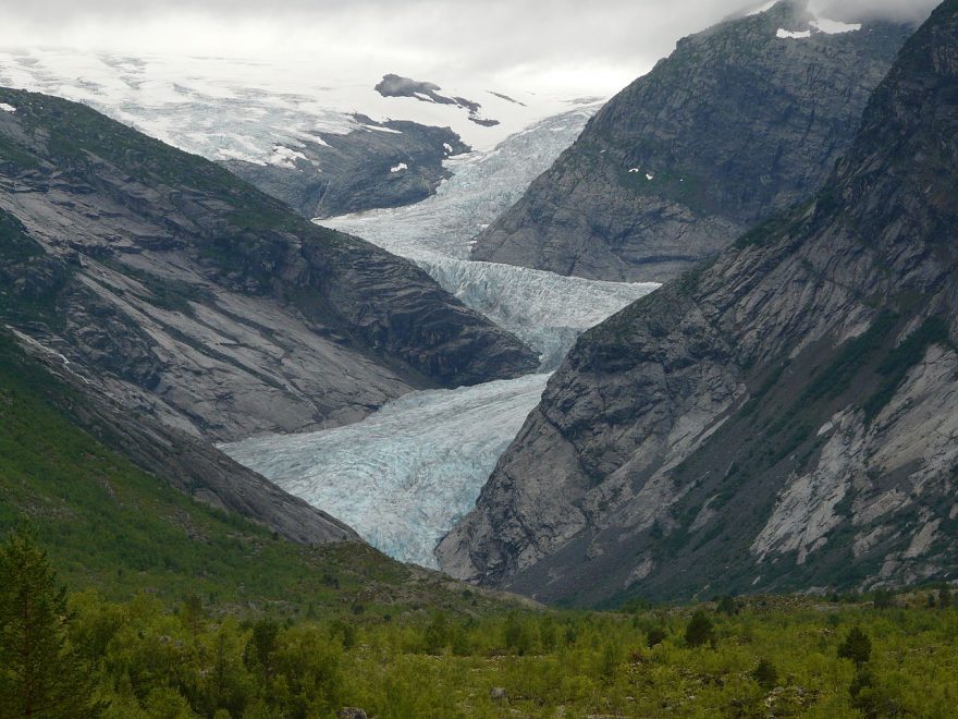 Okolí Jostedalského ledovce, zdroj: wikipedia