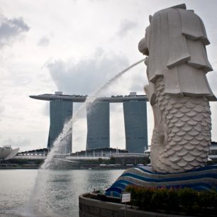 Symbolem Singapuru je socha Merliona