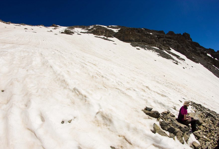 Dějiště pádu - během výstupu netuším, že zde strávím noc, Turecko