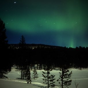 Polární záře v Laponsku