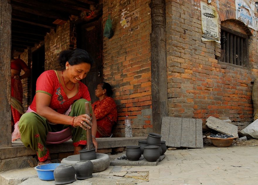 Bhaktaphur - život v ulicích starého města