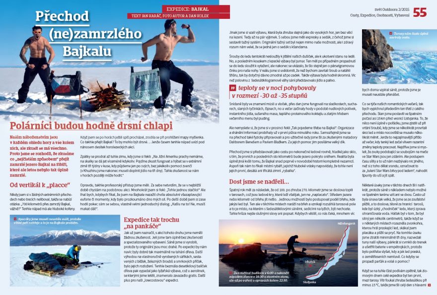 Přechod (ne)zamrzlého Bajkalu