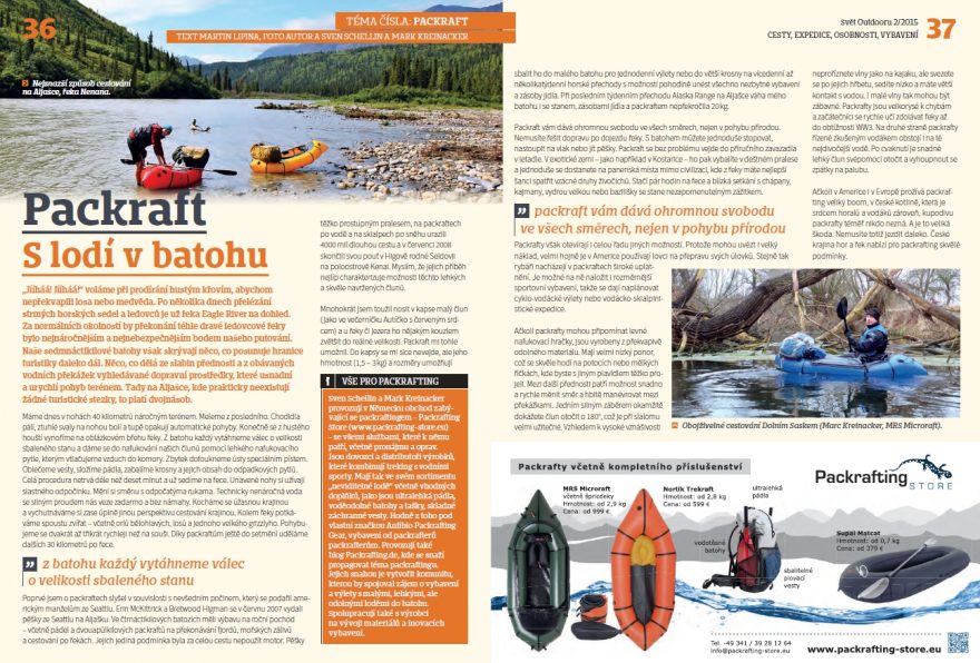 Packraft - S lodí v batohu