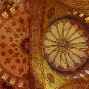 Istanbul strop Modré mešity