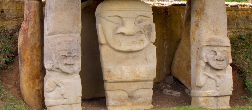 Sochy v archeologickém parku