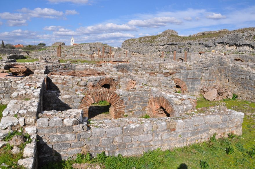 Conímbriga – pohled na antické termy 