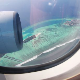 Výhled z letadla, Maledivy