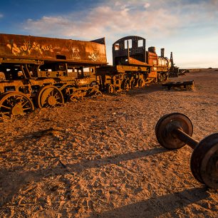 Hřbitov vlaků v Uyuni 