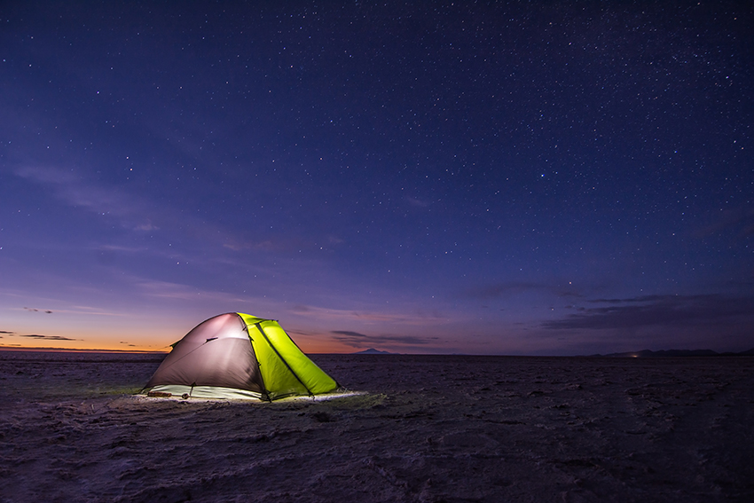 Nocleh na Altiplánu