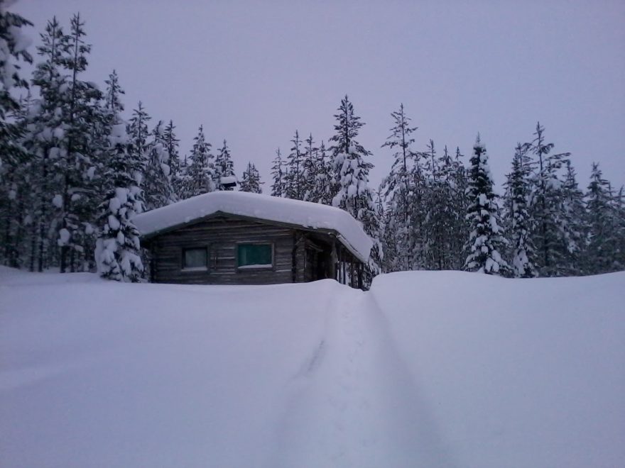 Zasněžená finská krajina