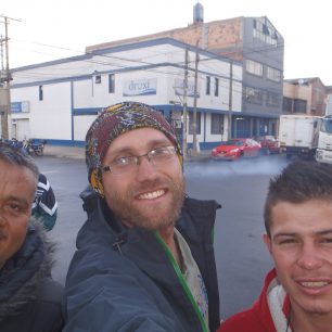 stopem v Kolumbii - lidé jsou tu velmi hodní