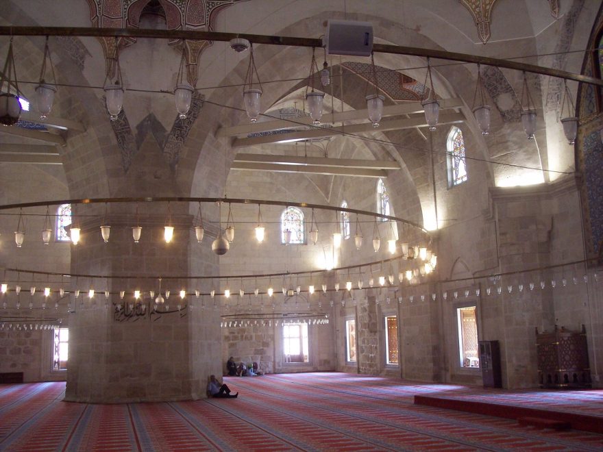 Interiér mešity v Edirne
