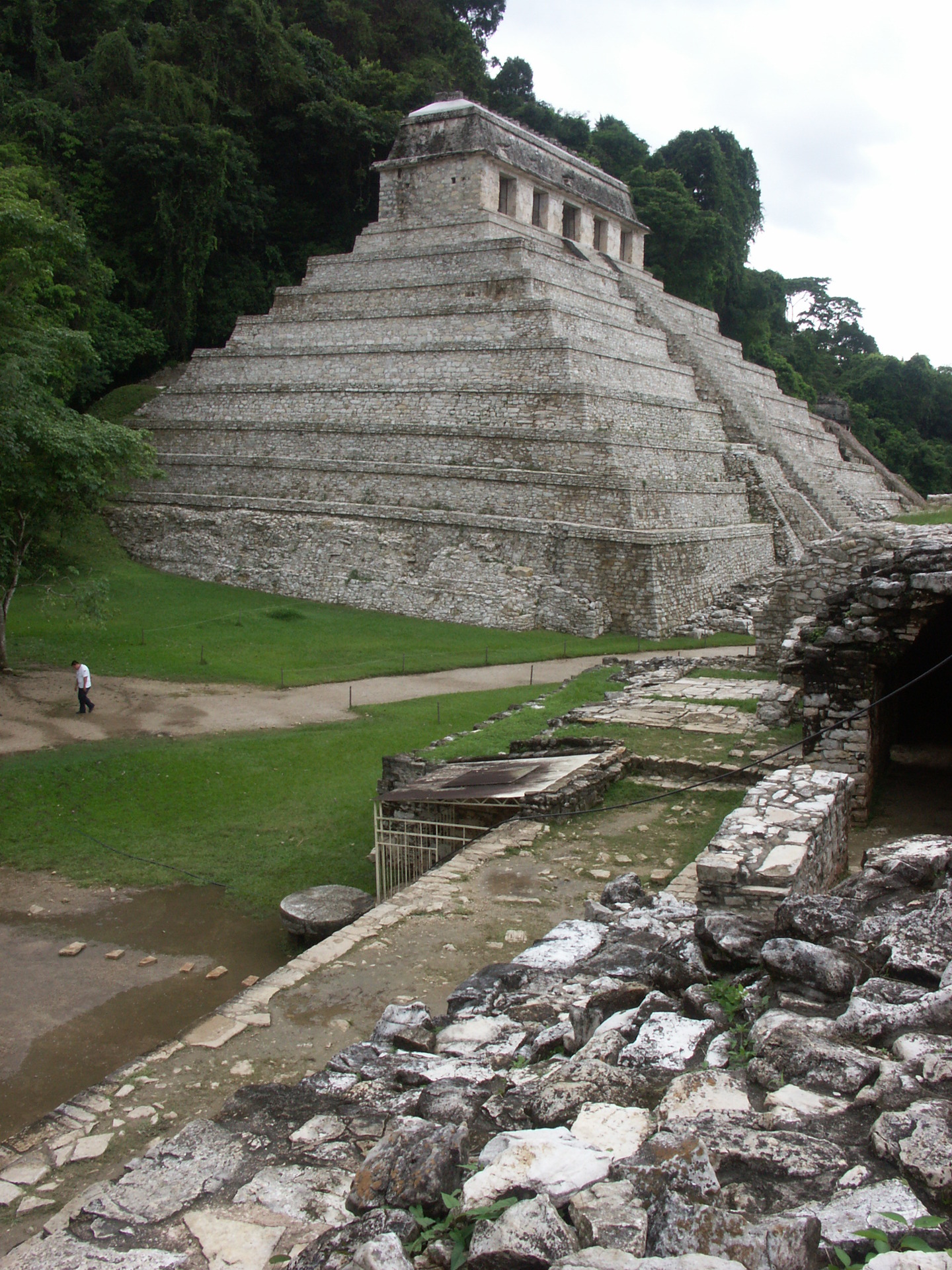 Chrám nápisů je jednou z ikon Palenque. 