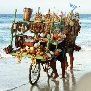 Plážový prodejce, Kuba