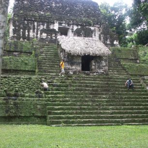 V Tikalu je možné navštívit mnoho chrámů a doslova si na ně šáhnout. 