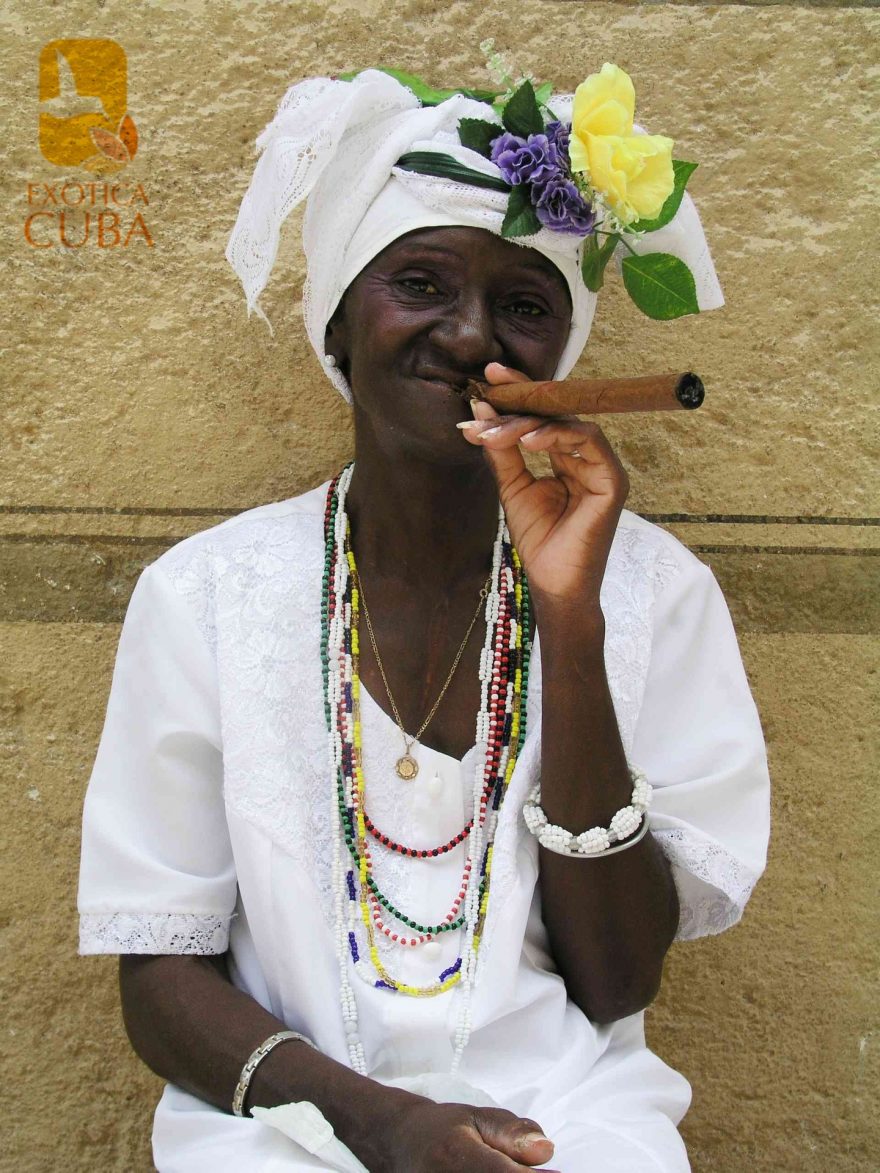 Kubánka s doutníkem