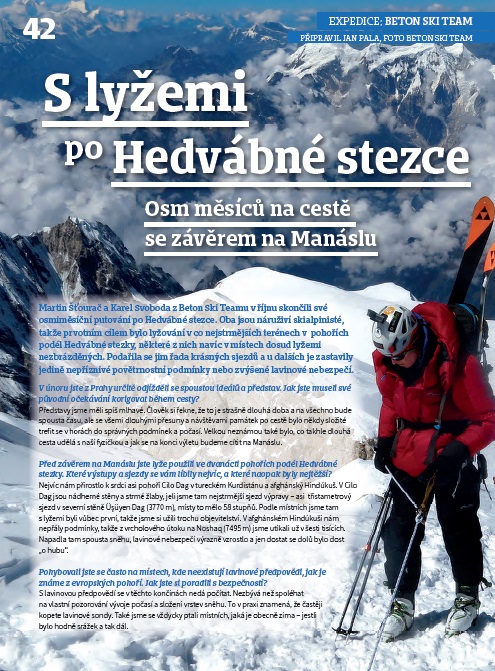 Český Beton ski team 8 měsíců putoval se skialpy až na osmitisícovou Manáslu.