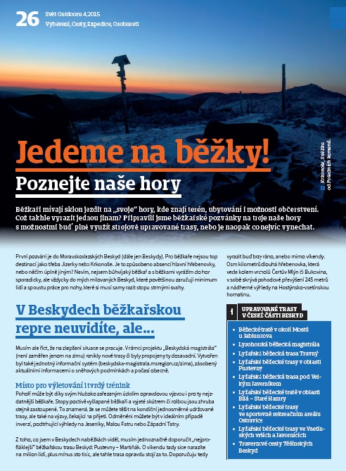 Krásně je i na českých horách, tak proč na ně nevyrazit v zimě na běžkách?