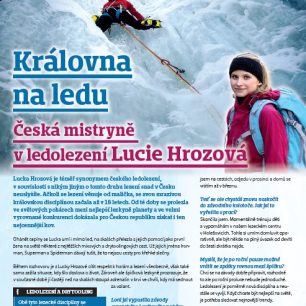 Lucka Hrozová o mrznutí, lezení a závodech.