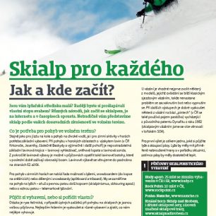 Jak a kde začít se skialpek a jaké si na to pořídit vybavení.