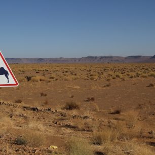 Značka "pozor velbloud", Maroko