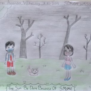 Obrázek ze školy Palangkarayi v Centrálním Kalimantanu