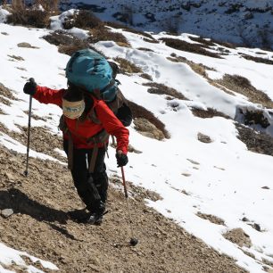 Šéfredaktorka HedvabaStezka.cz v zimních horách Ladakhu