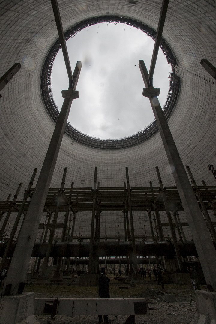 Chladící věž nedostavěného reaktoru