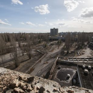 Pohled z hotelu Polissja