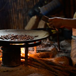 Výroba čokolády, Xela, Guatemala