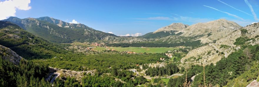 Panoráma národního parku Lovčen, Černá Hora