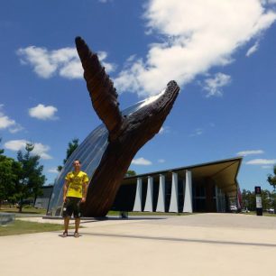 Krásná socha v Hervey Bay, Queensland