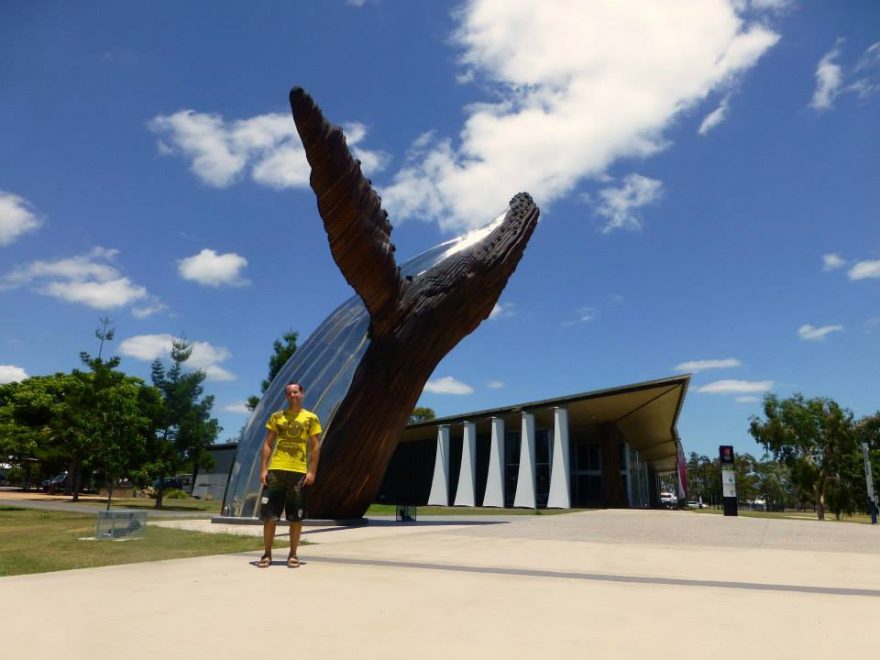 Krásná socha v Hervey Bay, Queensland