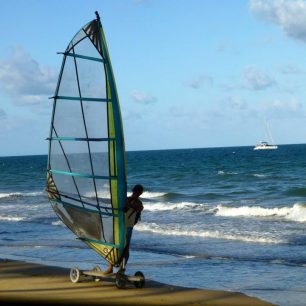 Jak využít vítr na South Mission Beach, Queensland, Austrálie