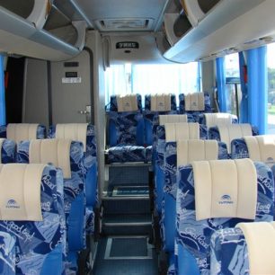  Interiér autobusu pro turisty, Kuba