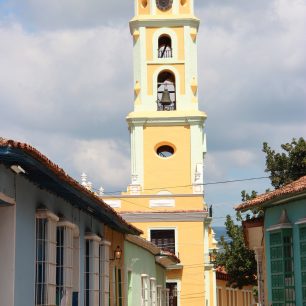 Měšťanská věž v duchu jedinečné Kubánské architektury, Trinidad, Kuba