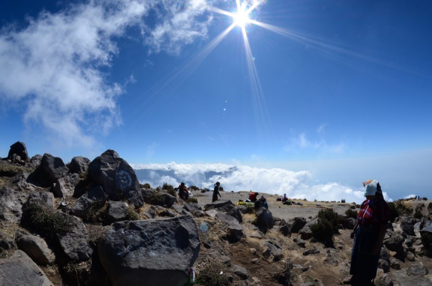 Výstup na sopku, Guatemala