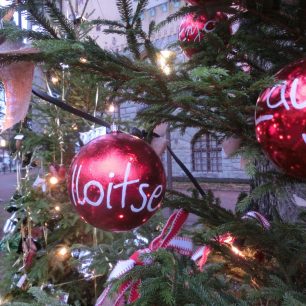 Výzdoba vánočních stromečků rukou školáků, Helsinky, Finsko