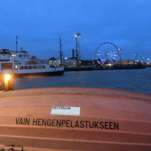 Výhled z přístaviště, Helsinky, Finsko