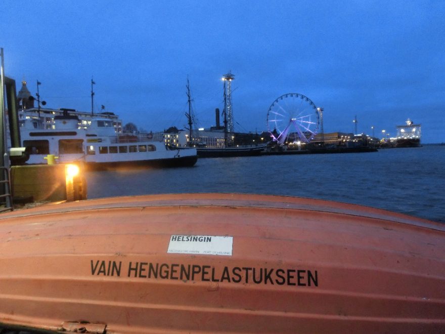 Výhled z přístaviště, Helsinky, Finsko