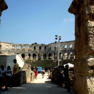 Koloseum v Pule, Istrie, Chorvatsko
