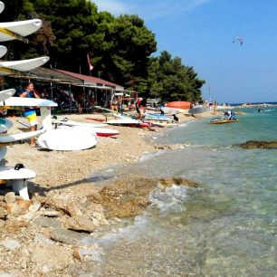 Windsurfing, Istrie, Chorvatsko