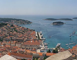 Panorama ostrova Hvar, Chorvatsko, foto: Chensiyuan