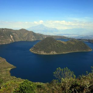 Sopečné jezero, Ekvádor, Jižní Amerika
