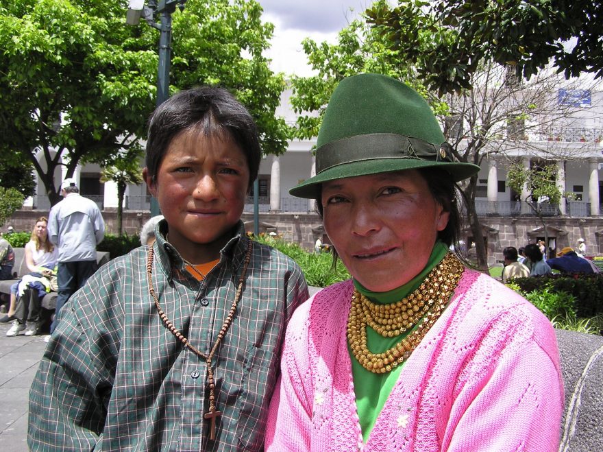 Místní obyvatelé, Quito, Ekvádor