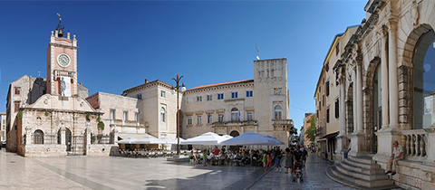 Chorvatský Zadar, město zapadajícího slunce  