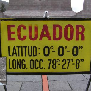 Na rovníku, Quito, Ekvádor