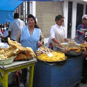 Street food, Quito, Ekvádor