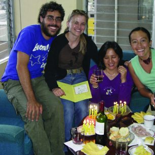 Autorka s přáteli, Quito, Ekvádor